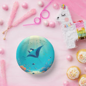 マンタクラシックー線沿岸芸術 ペーパーボウル (パーティー)