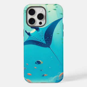マンタクラシックー線沿岸芸術 iPhone 15 PRO MAXケース