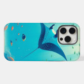 マンタクラシックー線沿岸芸術 iPhoneケース (裏面横)