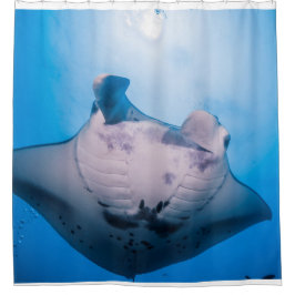 マンタマニア：マンタレイを太陽の下に シャワーカーテン