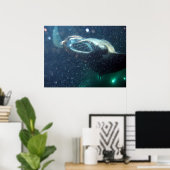 マンタレイでダイビング – ザ・ビッグ・アイランド ポスター (ホームオフィス)