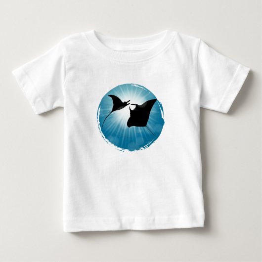 マンタレイアンダーウォーター水中競技ライフ ベビーTシャツ (正面)