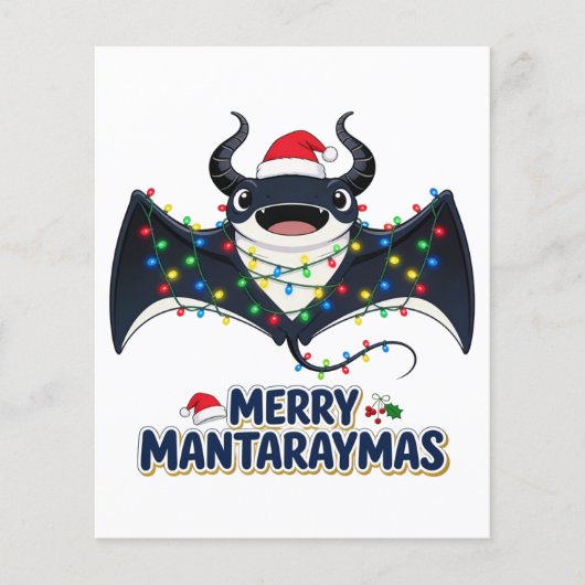 マンタレイサンタ帽子クリスマスイルミネーション メリー・マンタラ チラシ (正面)