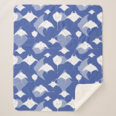 マンタレイズ、アカエイクール、青い白海の生活 シェルパブランケット (正面)