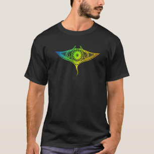 マンタレイポリネシアンアートマオリハワイTropical Sti Tシャツ