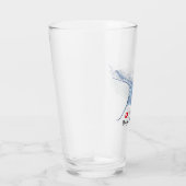 マンタ線シルエットすりガラスのコーヒーマグ タンブラーグラス (右)