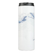 マンタ線シルエットすりガラスのコーヒーマグ タンブラー (裏面)