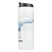 マンタ線シルエットすりガラスのコーヒーマグ タンブラー (回転右)