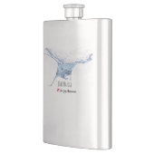 マンタ線シルエットすりガラスのコーヒーマグ フラスク (左)