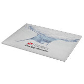 マンタ線シルエット カッティングボード (角)