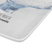 マンタ線シルエット カッティングボード (角)