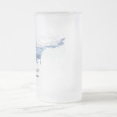 マンタ線シルエット フロストグラスビールジョッキ (中央)