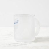 マンタ線シルエット フロストグラスマグカップ (正面右)