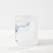 マンタ線シルエット フロストグラスマグカップ (中央)