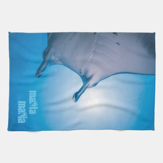 マンタ線 キッチンタオル (横)