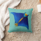 マンタ線 クッション (ブランケット)