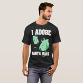 マンタ エイ 魚 海洋生物学者 Tシャツ (正面フル)