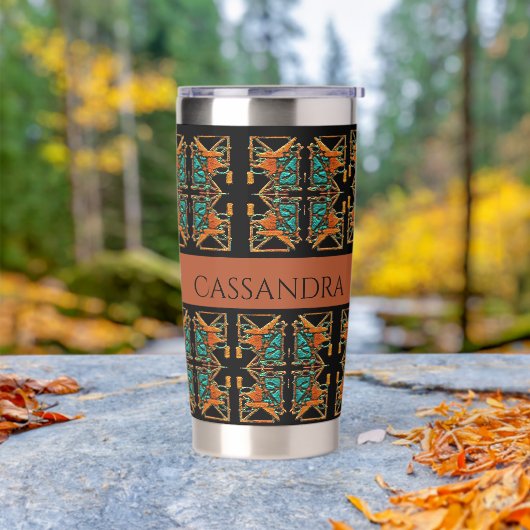 マンダアステカラパーソナライズされた 保温保冷タンブラー (アウトドア)