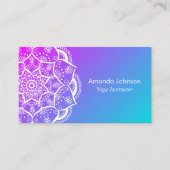 マンダエレガントラヨガインストラクターホリスティック 名刺 (正面)