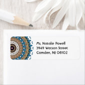 マンダカラフルラかわいらしデザイン ラベル (インサイチュ)