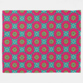 マンダカラフルラ フリースブランケット (正面(横))