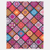 マンダカラフルラ フリースブランケット (正面)