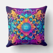 マンダサイケデリックラデザイン クッション (裏面)