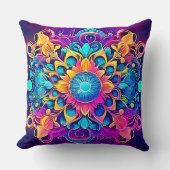 マンダサイケデリックラデザイン クッション (正面)