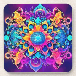 マンダサイケデリックラデザイン コースター