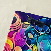 マンダサイケデリックラデザイン ビーチタオル (インサイチュ)