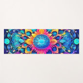 マンダサイケデリックラデザイン ヨガマット (正面(横))