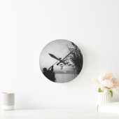 マンダック狩り ラウンド壁時計 (ホーム)