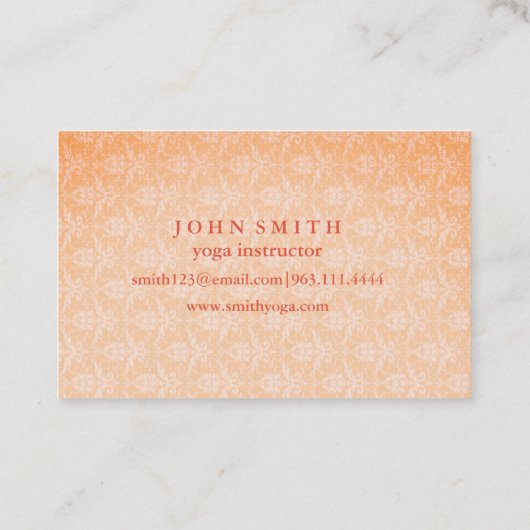 マンダモダンラヨガインストラクタービジネスCA 名刺 (裏面)