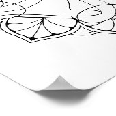 マンダラかわいらしアダルトカラーポスター ポスター (角)