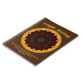 マンダラかわいらしアート祈りの言葉ジャーナルノート ノートブック (左側)