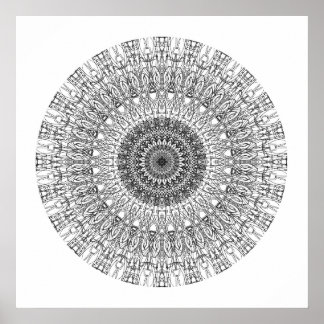 マンダラで色を付ける1 ポスター