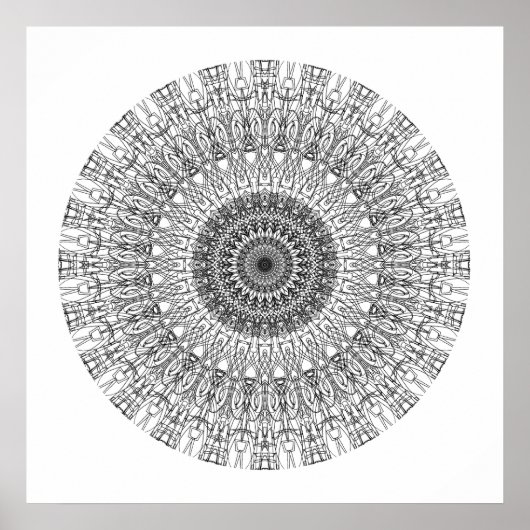 マンダラで色を付ける1 ポスター (正面)