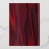 マンダラとガネシャのルビーシルク結婚ルック 箔招待状 (裏面)