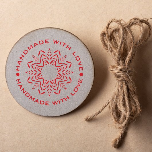 マンダラと手作りラヴ引用文 ラバースタンプ