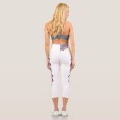 マンダラのアートワーク鮮やかの色エレガント付き カプリレギンス (裏面)