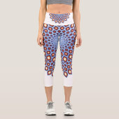 マンダラのアートワーク鮮やかの色エレガント付き カプリレギンス (正面)