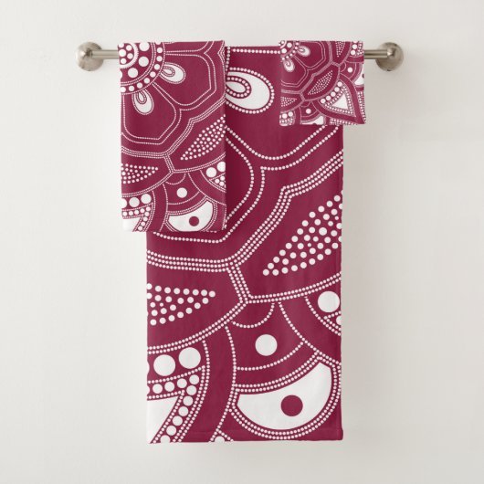 マンダラの作成、すべてのポイント8 バスタオルセット (インサイチュ)