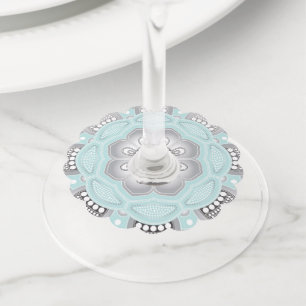 マンダラの作成、1つのすべてのポイント1 ワイングラスタグ