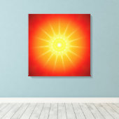 マンダラの光の精神 キャンバスプリント (インサイチュ (ウッドフロア))