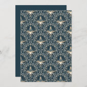 マンダラの印疑問に思象可能星アールデコホタテ 招待状 (正面/裏面)