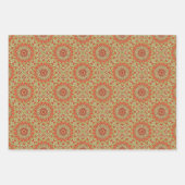 マンダラの色の組み合わせ ラッピングペーパーシート (正面3)