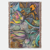 マンダラの花 スローブランケット (正面縦)