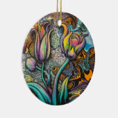 マンダラの花 セラミックオーナメント (右)