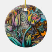 マンダラの花 セラミックオーナメント (裏面)