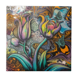 マンダラの花 タイル